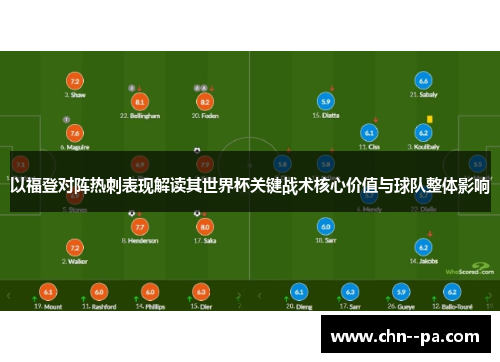 以福登对阵热刺表现解读其世界杯关键战术核心价值与球队整体影响
